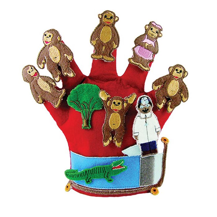 Monkeys Jumping on the Bed Storytelling Glove Puppets