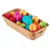 Plastic Woven Basket with Handles - Multi-Use