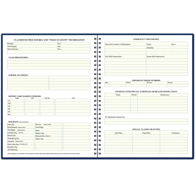 Plan & Record Book