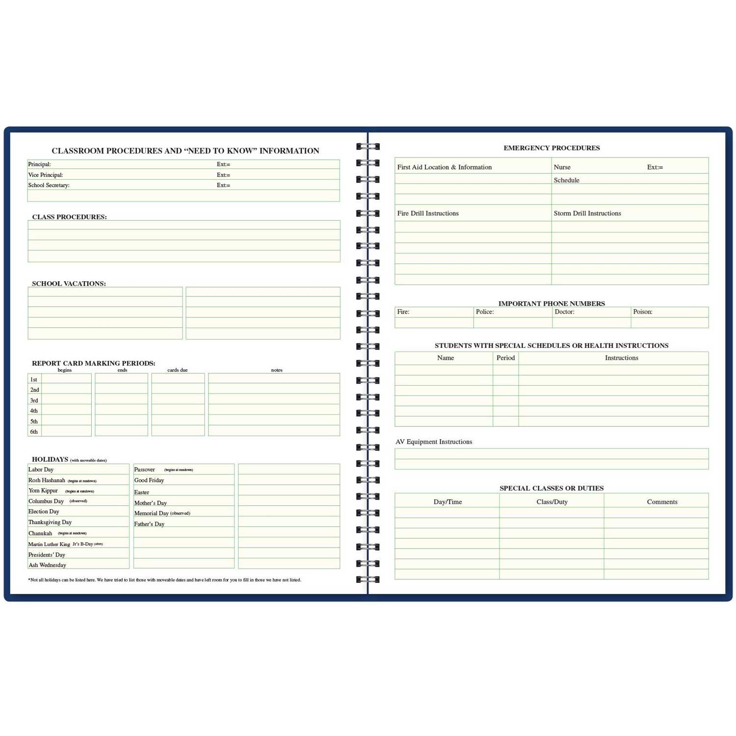 Plan & Record Book | Becker's School Supplies