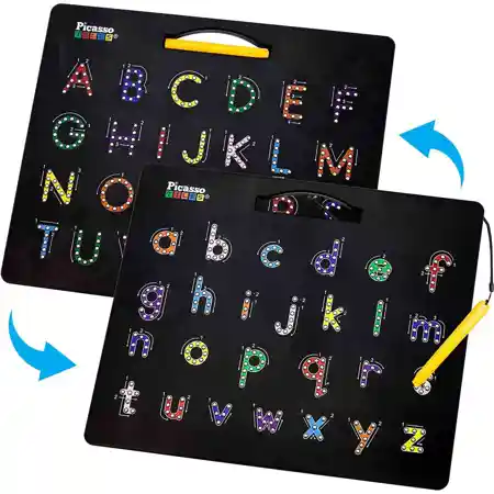 Double-Sided Magnetic Alphabet Board