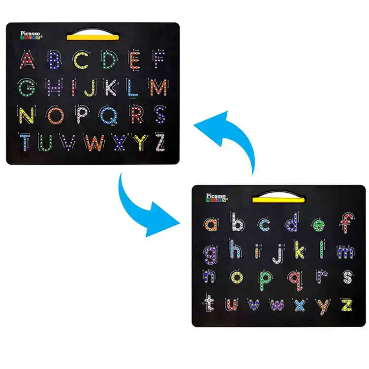 Double-Sided Magnetic Alphabet Board