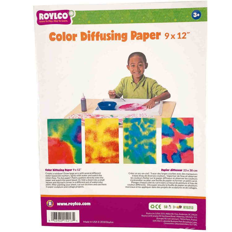 Color Diffusing Paper