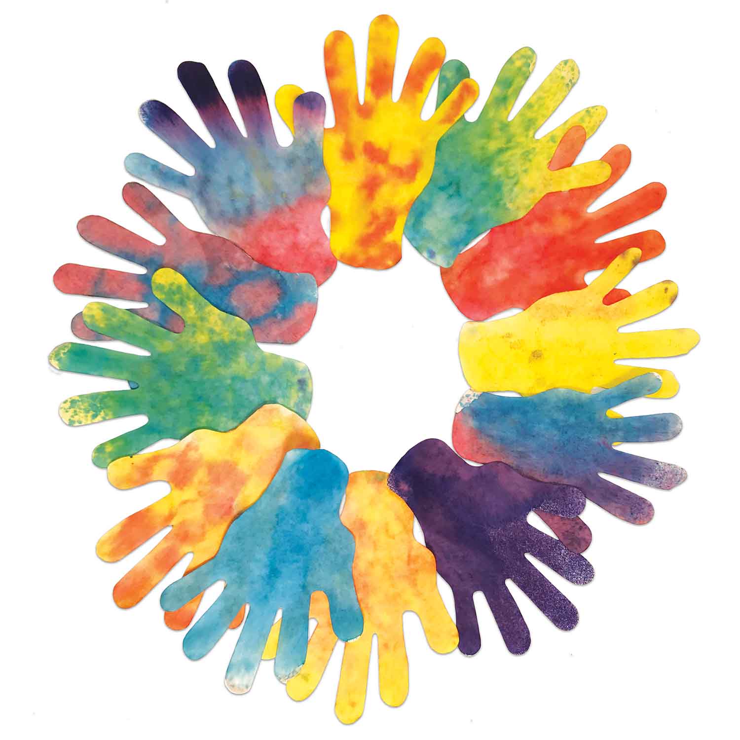 Color Diffusing Paper Hands | Color Diffusing Paper Project | Becker's