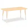 Rainbow Accents® Kydz® Maple Top Activity Tables, Rectangle 24" x 48", Elementary 15" - 24", Camel