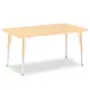 Rainbow Accents® Kydz® Maple Top Activity Tables, Rectangle 30" x 48", Adult 24" - 31", Camel