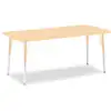 Rainbow Accents® Kydz® Maple Top Activity Tables, Rectangle 30" X 72", Adult 24" - 31", Camel