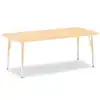 Rainbow Accents® Kydz® Maple Top Activity Tables, Rectangle 30" X 72", Elementary 15" - 24", Camel