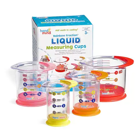 Rainbow Fraction® Liquid Measuring Cups