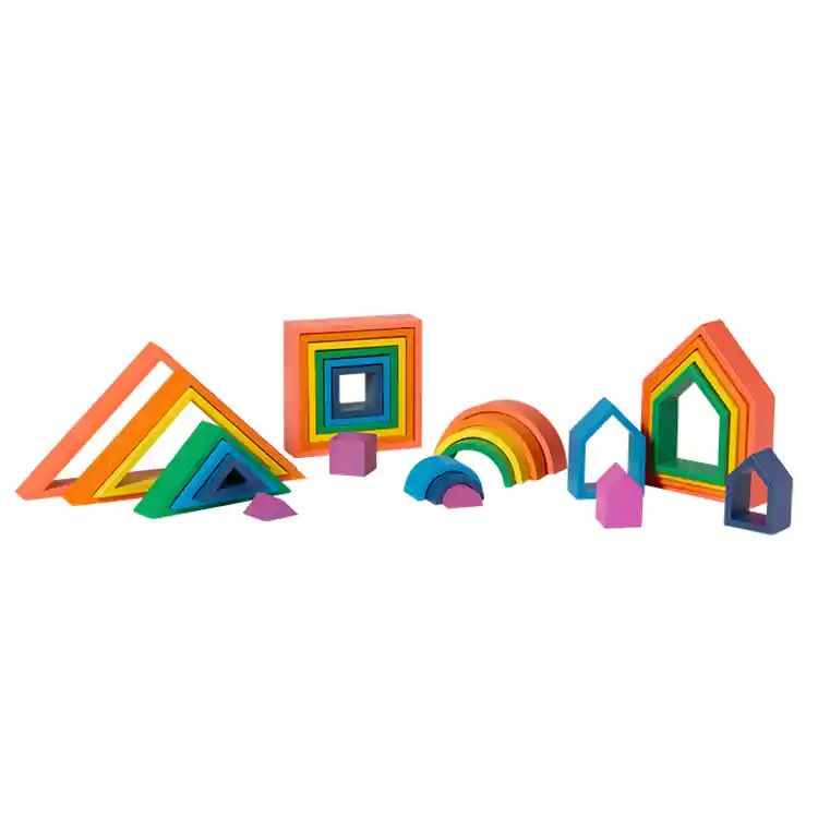 Rainbow Nesting Shapes Set