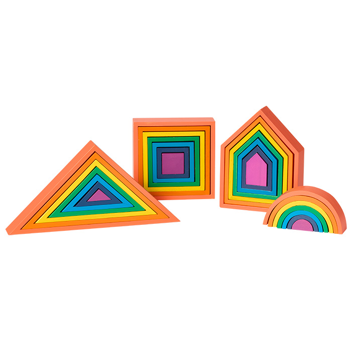 Nesting Shapes Example Rainbow Nesting Shapes Set | Becker's School Supplies