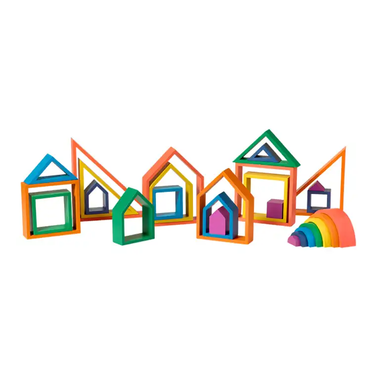 Nesting Shapes Example Rainbow Nesting Shapes Set | Becker's School Supplies