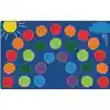 Rainbow Seating Classroom Rug, Rectangle 7'6" x 12'
