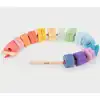 Rainbow Wooden Lacing Shapes