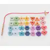 Rainbow Wooden Lacing Shapes