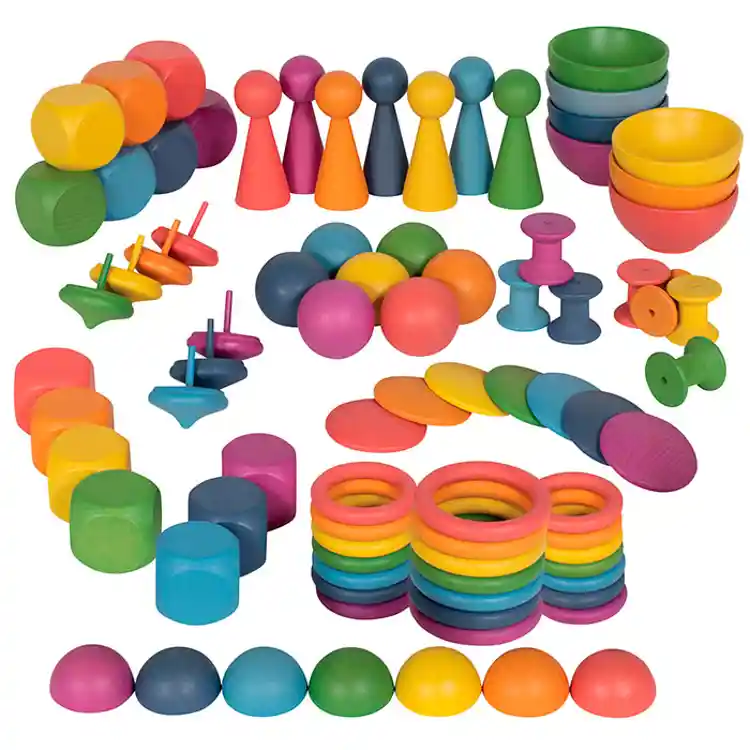 Rainbow Wooden Super Set