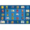 Reading By The Book Seating Classroom Rug, Rectangle 8'4" x 13'4"