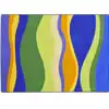 Riding Waves Classroom Rug, Rectangle 5'4" x 7'8"