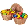 Round Plastic Woven Baskets