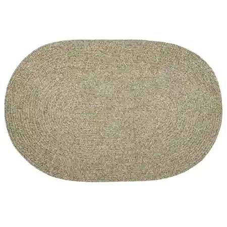 Braided Bayleaf  Oval Rug