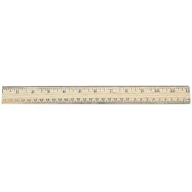 Rulers, Wood, 12"