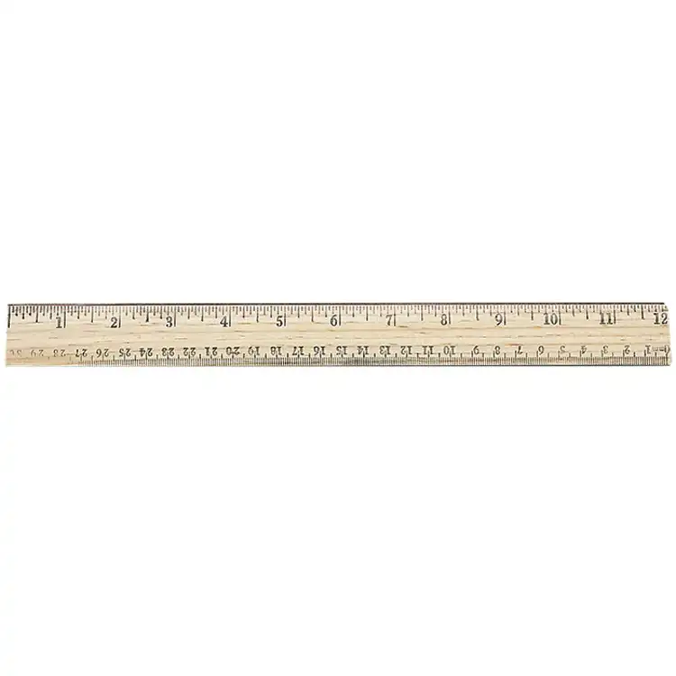 Rulers, Wood, 12"