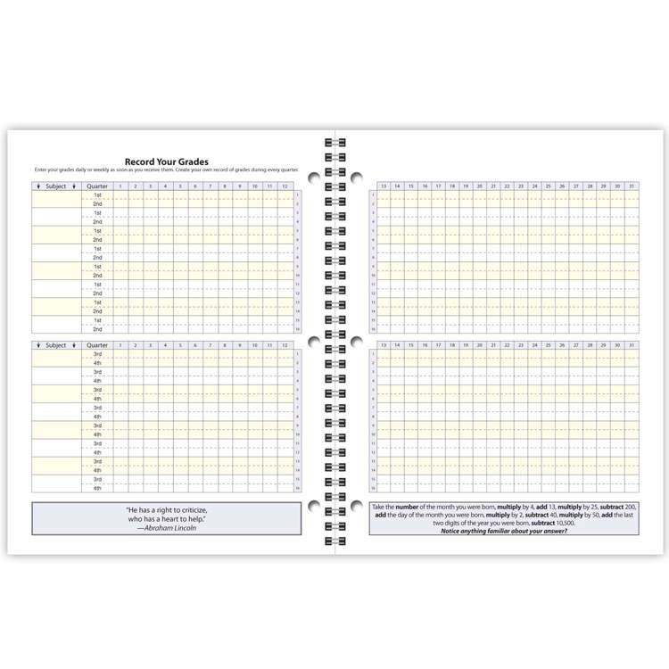 Assignment Book Style Student Assignment Books, Set of 10 | Becker's School Supplies