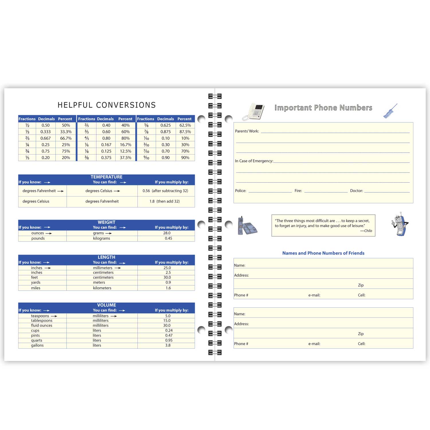 Assignment Book Style Student Assignment Books, Set of 10 | Becker's School Supplies