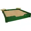 Sandlock® Sandboxes with Cover, 5' x 5'  Sandbox with 2 Corner Seats