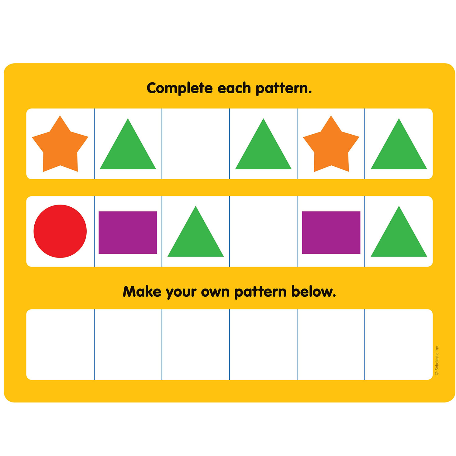Learning Mats Patterns | Becker's School Supplies