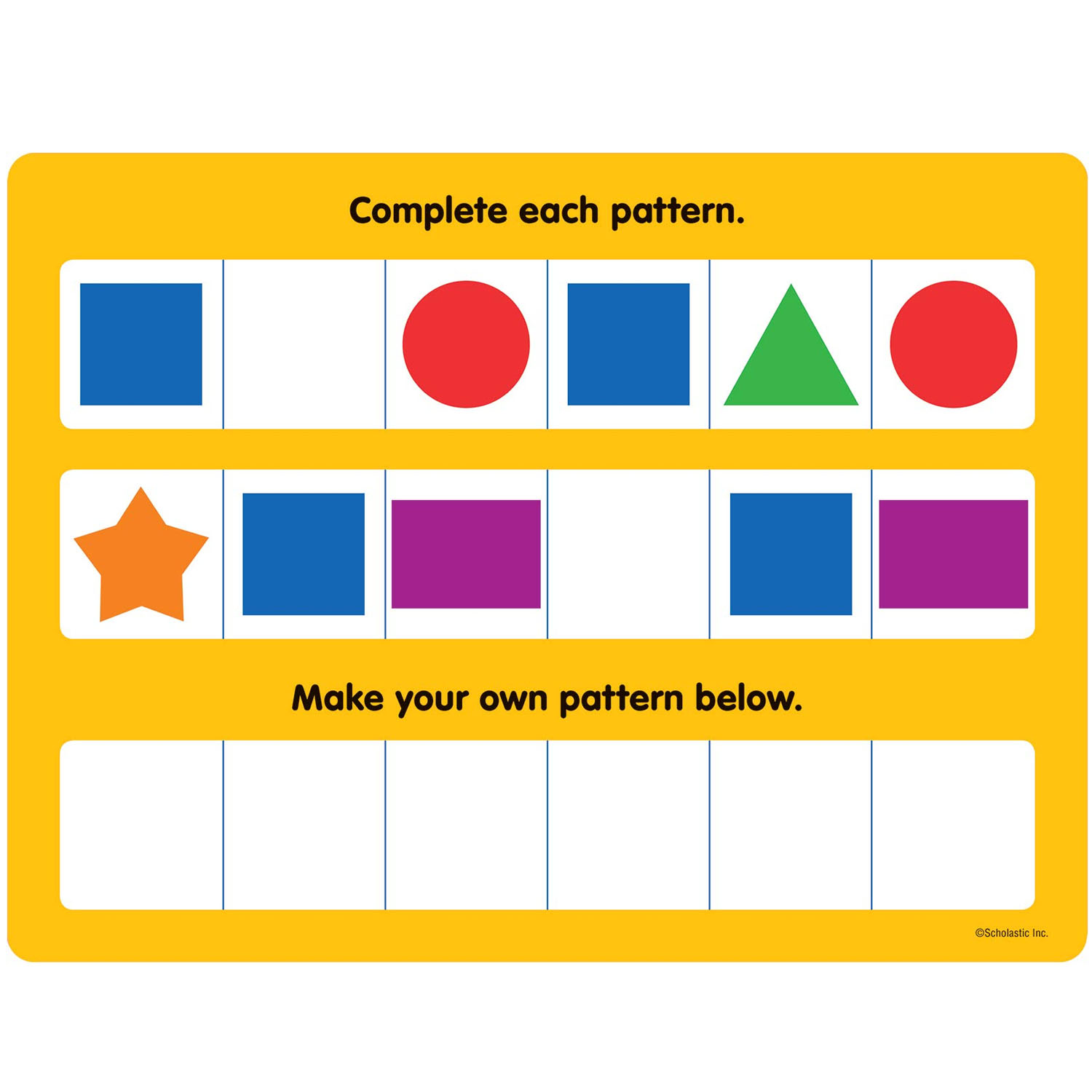 Learning Mats Patterns | Becker's School Supplies