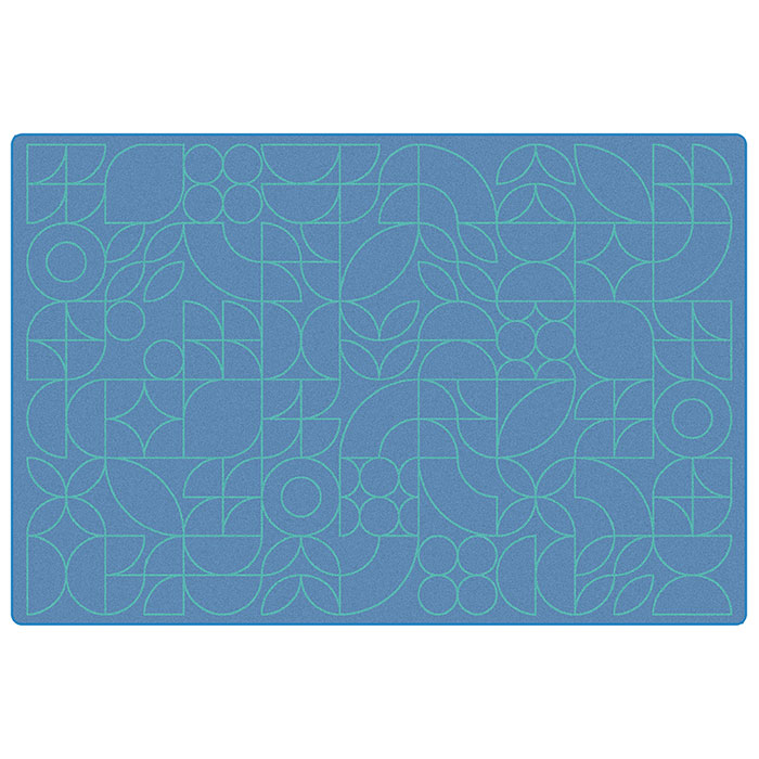 Scandinavian Doodle Large Pattern Rug, Rectangle 4' x 6'