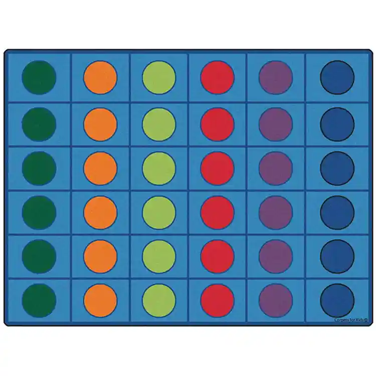 Seating Circles Classroom Rug, Rectangle 10' x 13'6"