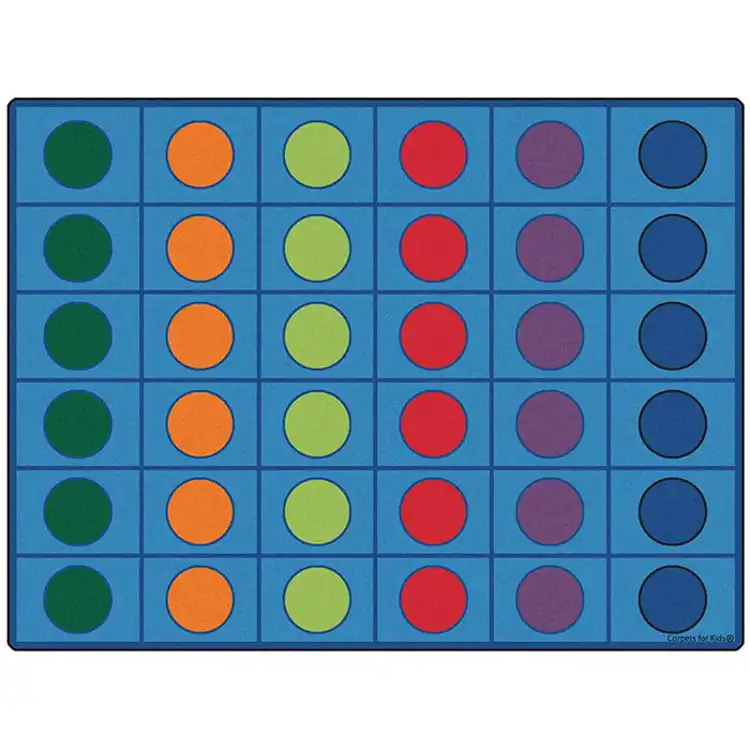 Seating Circles Classroom Rug, Rectangle 10' x 13'6"