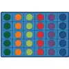 Seating Circles Classroom Rug, Rectangle 8' x 12'