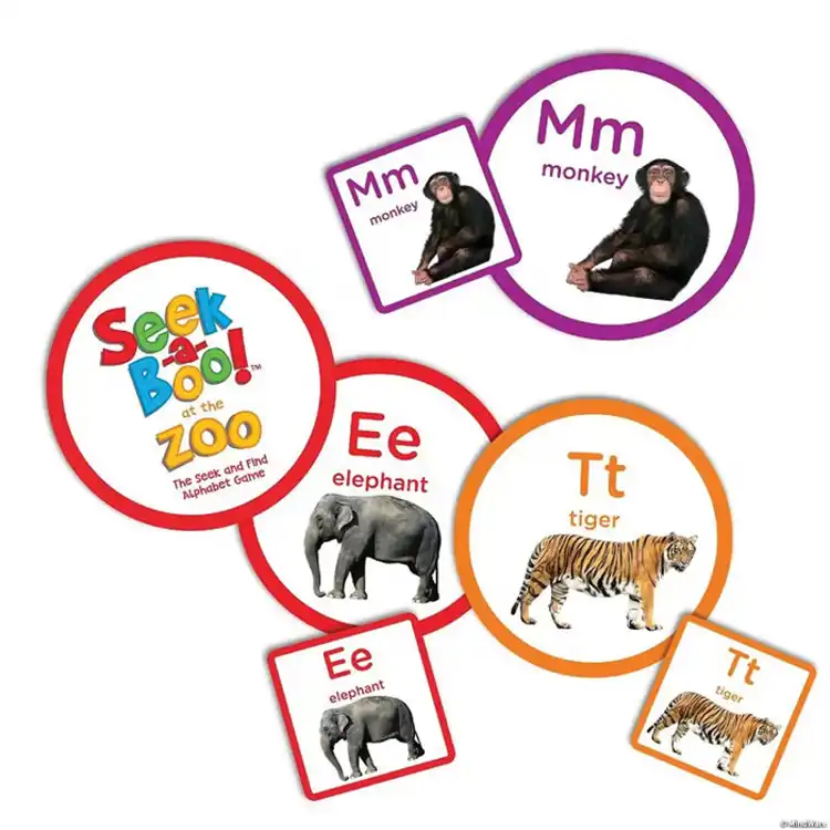 Seek-A-Boo At The Zoo Alphabet Game