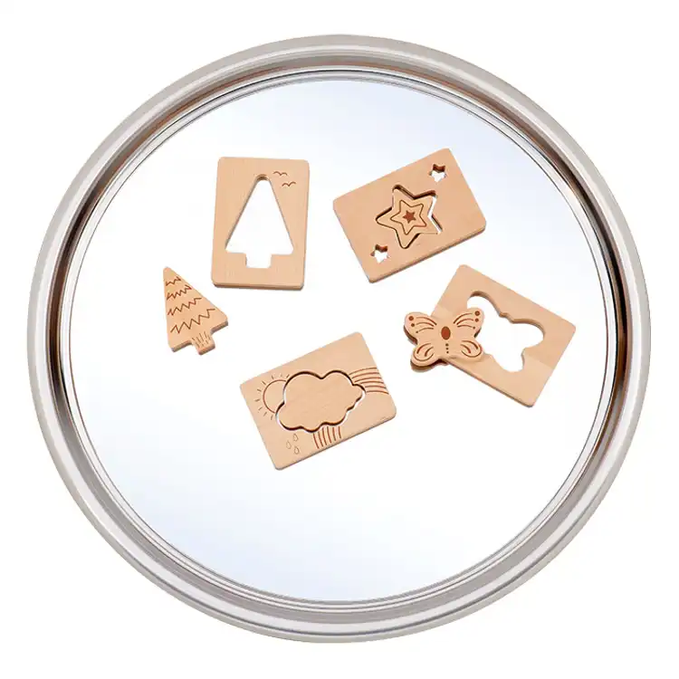 Sensory Magnetic Mirror Tray & Wooden Stand