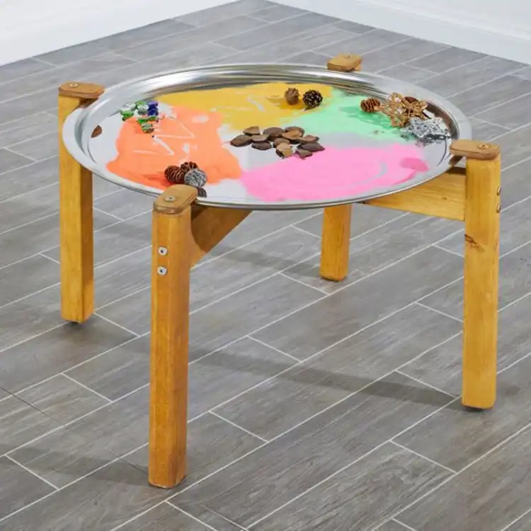 Sensory Magnetic Mirror Tray Wooden Stand