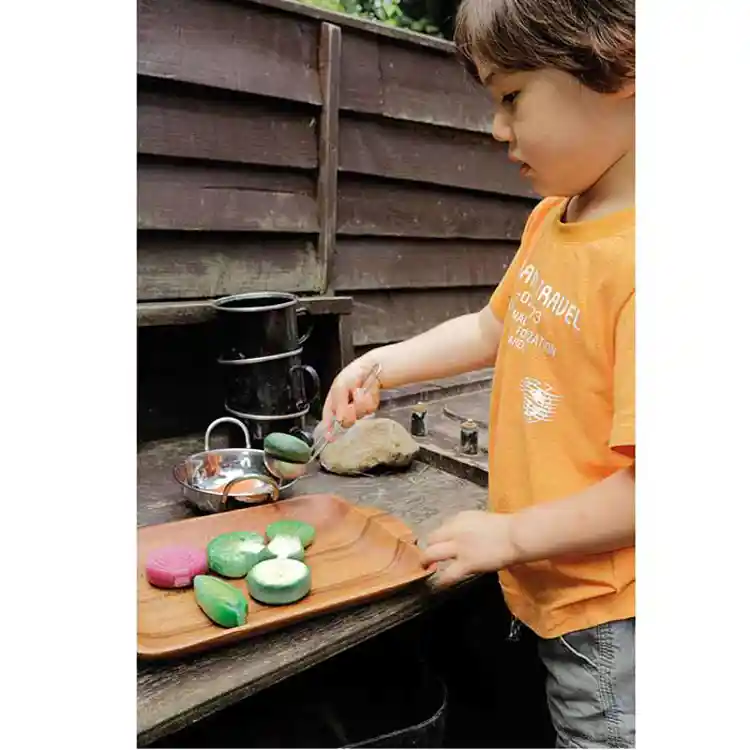 Sensory Play Stones, Vegetables