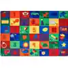 Sequential Seating Literacy Classroom Rug, Rectangle 6' x 9'