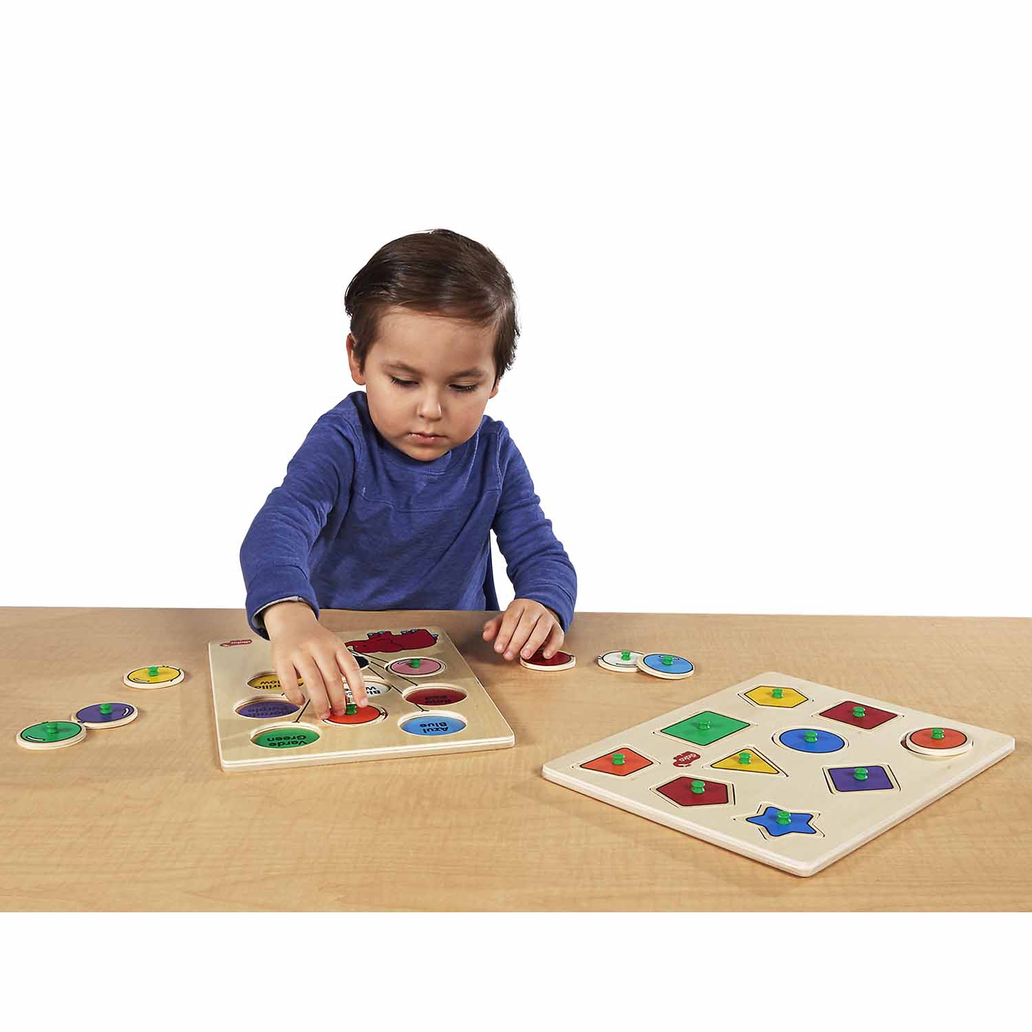 Shapes & Colors Peg Puzzle Set | Becker's School Supplies