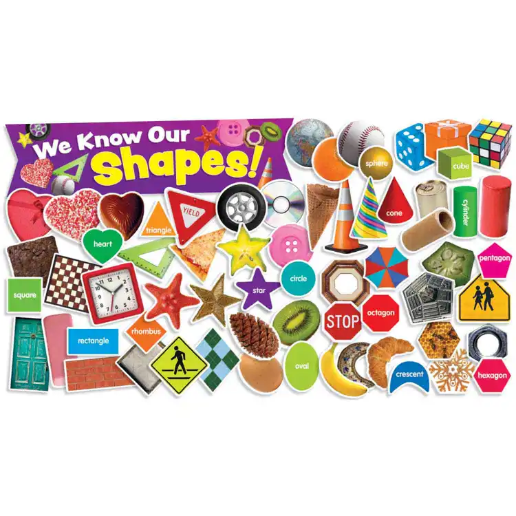 Shapes In Photos Mini Bulletin Board