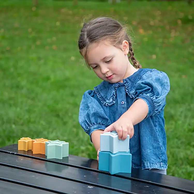 SiliSoft Star Stacking Cups