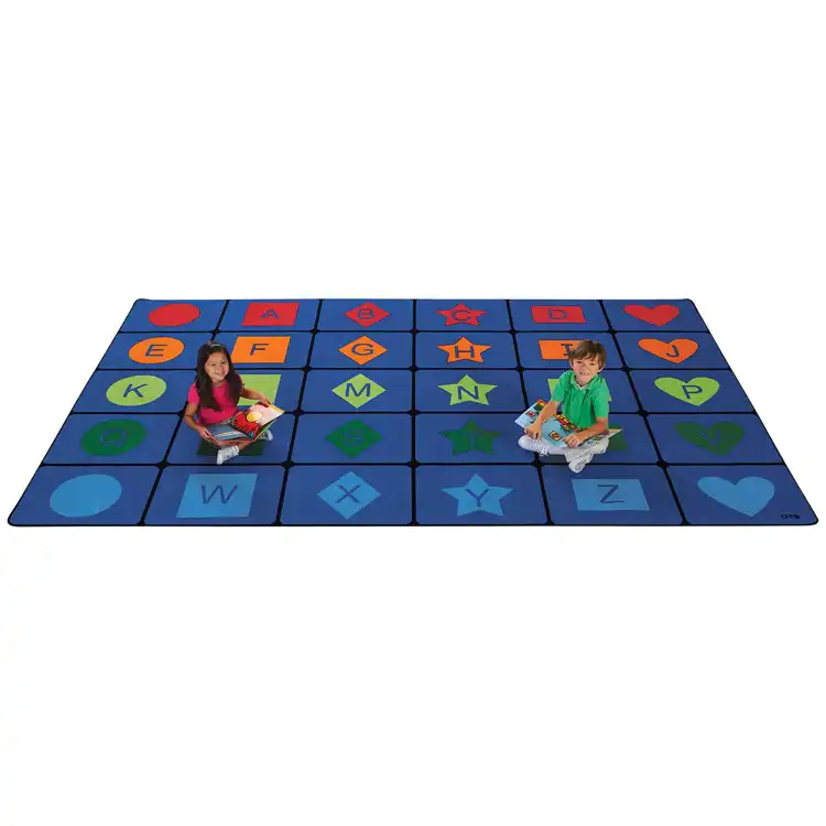 Simple Shapes Seating Classroom Rug