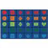 Simple Shapes Seating Classroom Rug, Rectangle 8'4" x 13'4"