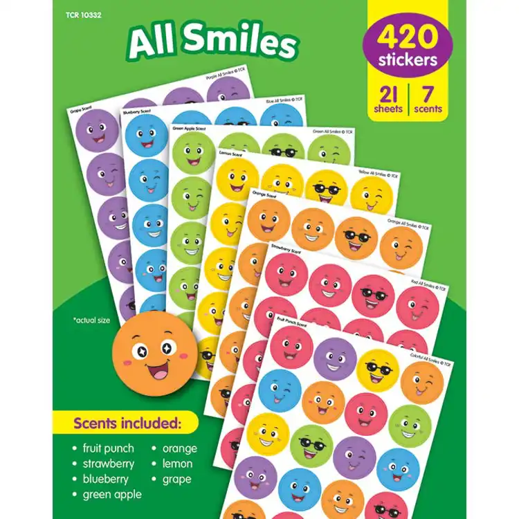 Smelly Stickers Variety Pack, All Smiles
