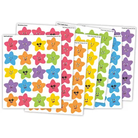 Smelly Stickers Variety Pack, Colorful Stars