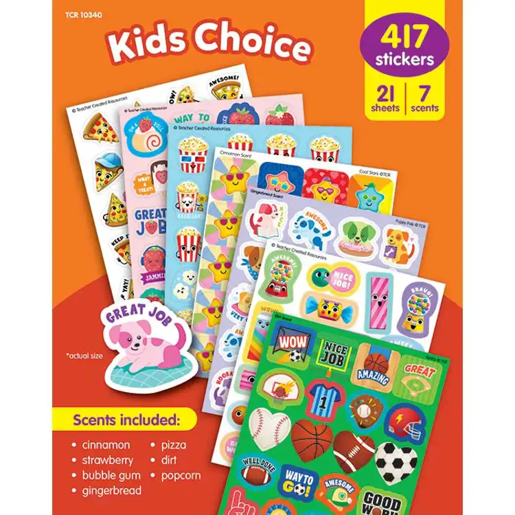 Smelly Stickers Variety Pack, Kids Choice