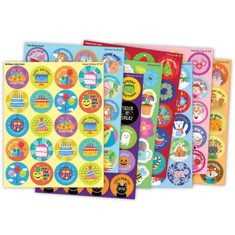 Smelly Stickers Variety Pack, Seasons & Holidays