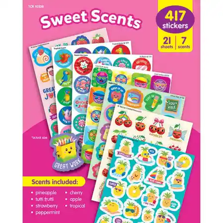 Smelly Stickers Variety Pack, Sweet Scents